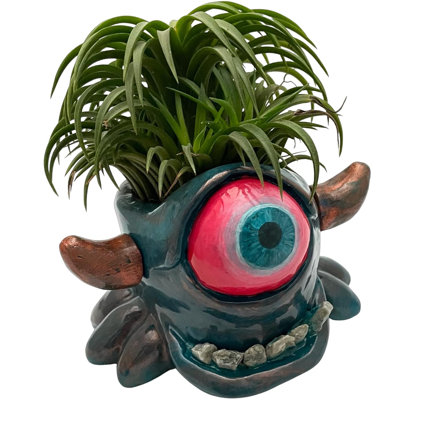Monster Pot Planter Flower pot head Air Plant Teeth made of