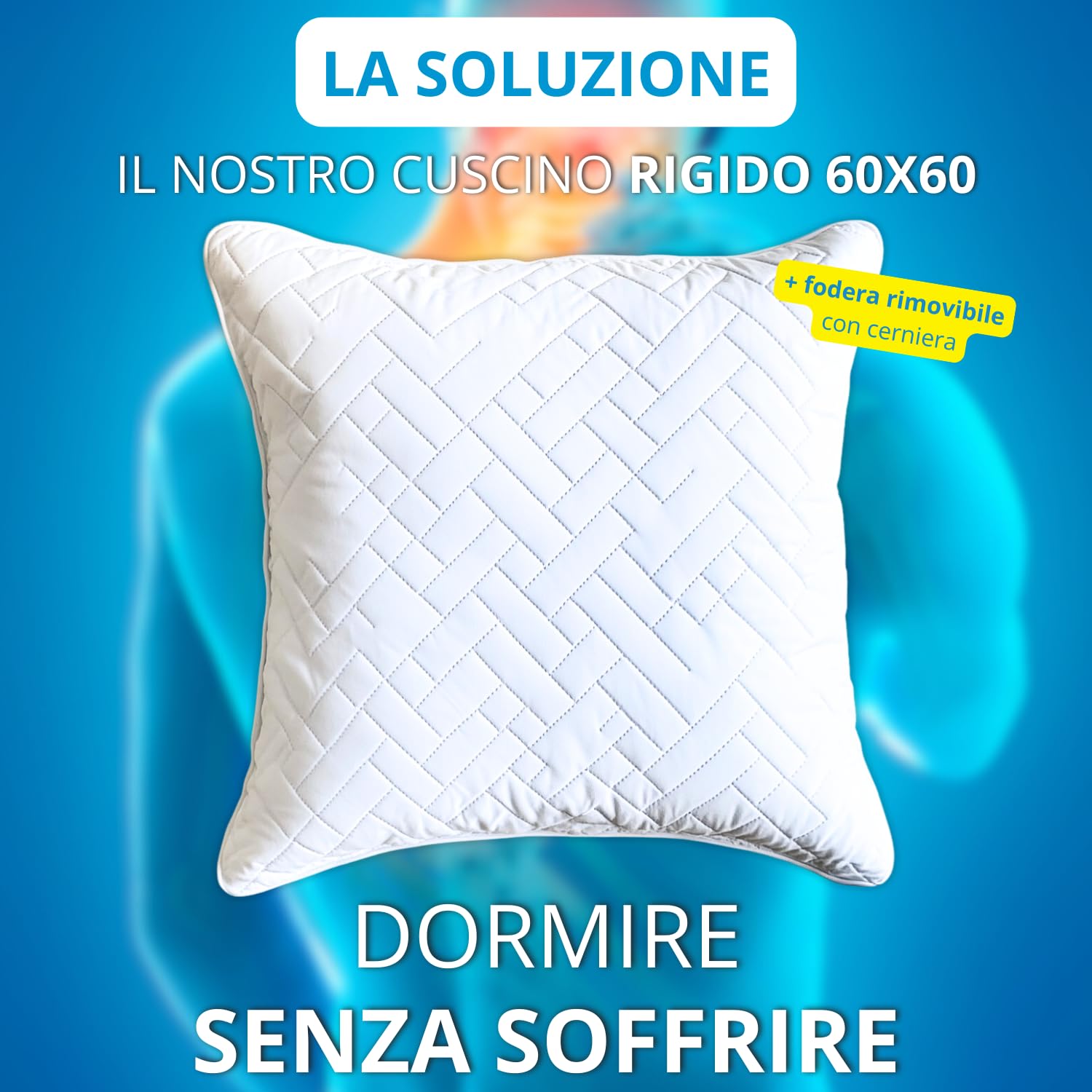 Cuscino Memory Foam +++ 60x60cm Sfoderabile