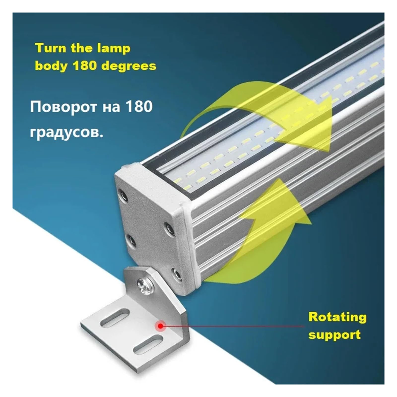 Tokarka światło robocze LED, lampa warsztatowa, lampa robocza, podstawa magnetyczna/spiralna, super jasna lampa przemysłowa (110-220 V, 330 mm, 14 W)