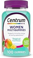 Centrum Women's Multivitamin Gummies Tropical Fruit - Immune, Energy, Metabolism & Healthy Appearance Support, 100 Ct 50 Days