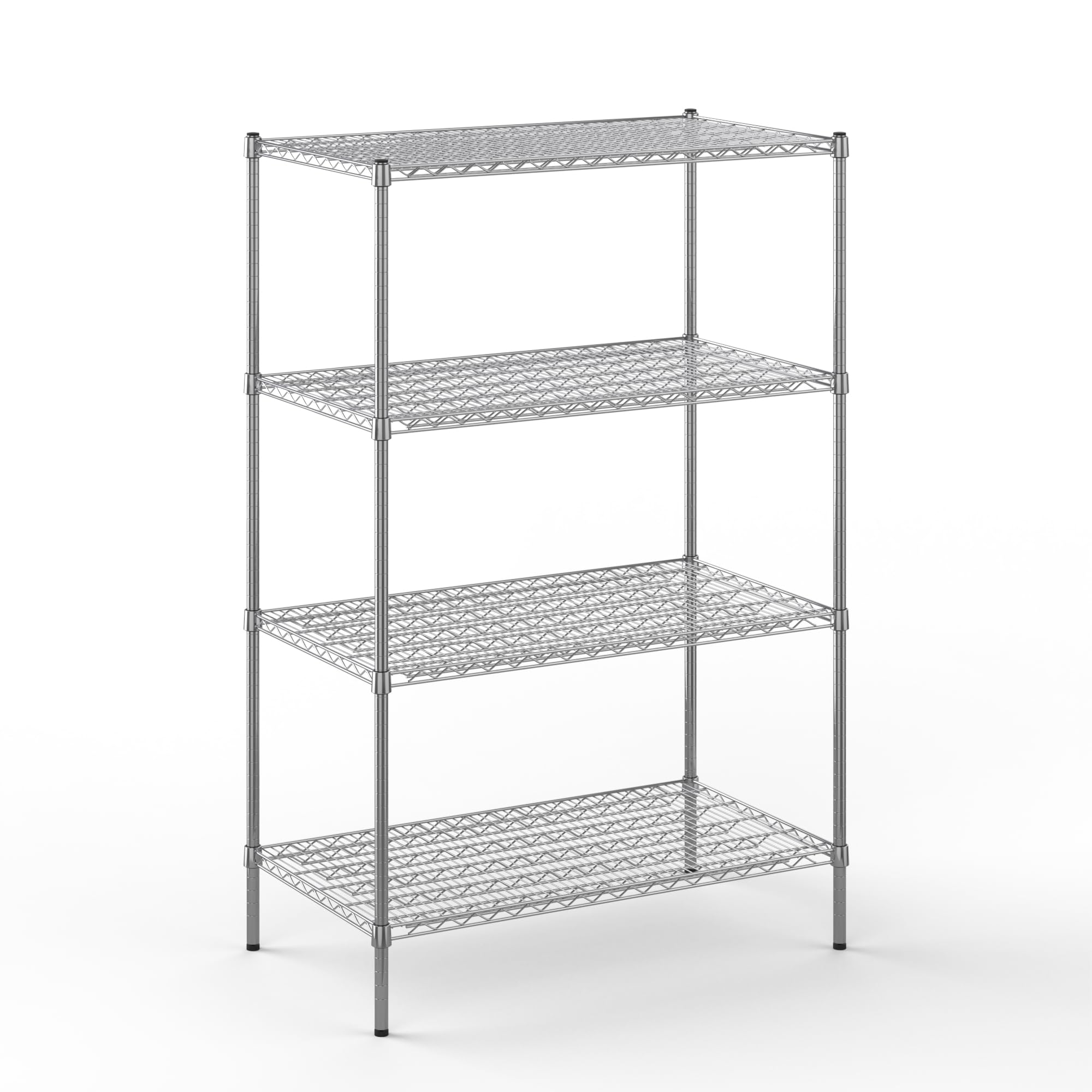 24" Deep x 42" Wide x 64" Height Wire Shelving Kit | 4-Tier | NSF Commercial Storage Rack Unit