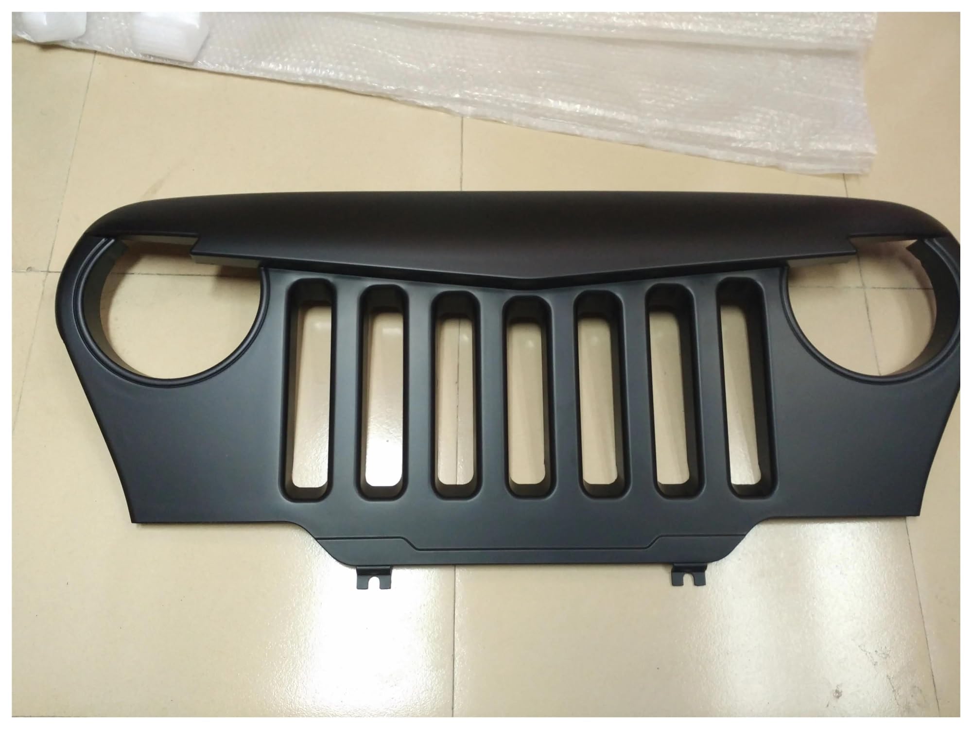 Grille de calandre avant noire en ABS pour Jeep Wrangler TJ 1997-2006 J187