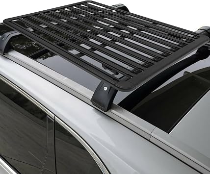 Car Roof Rack, 63" x 47.2" Universal Aluminum Roof Flat Luggage Rack with T-Slots, 440Lbs Load Capacity for SUV, Truck