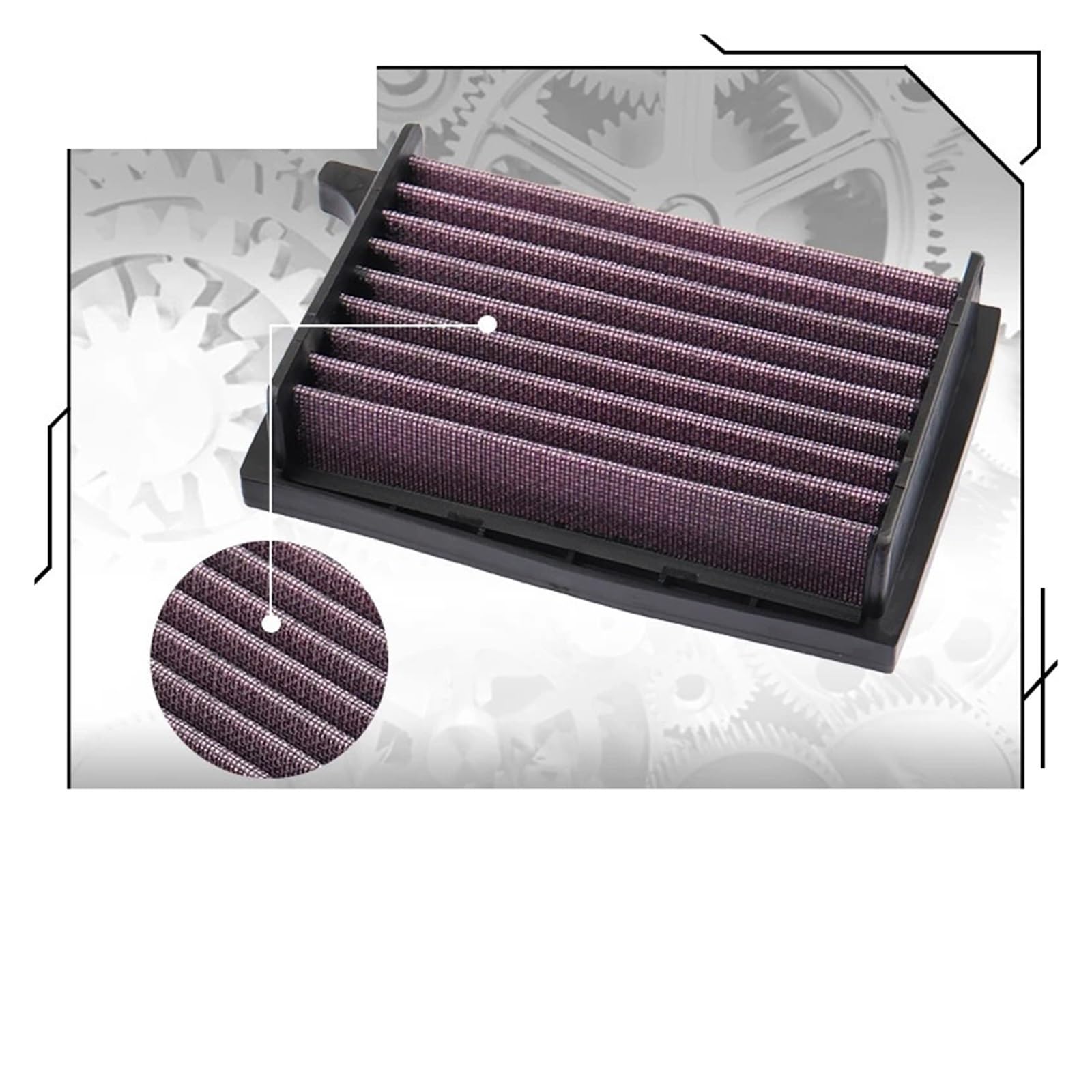 Filtro dell'aria lavabile ad alto flusso | Compatibile con Triumph Trident 660 2021- 2024 Tiger 660 Sport 2022 2023 2024 P-TR6N21-01
