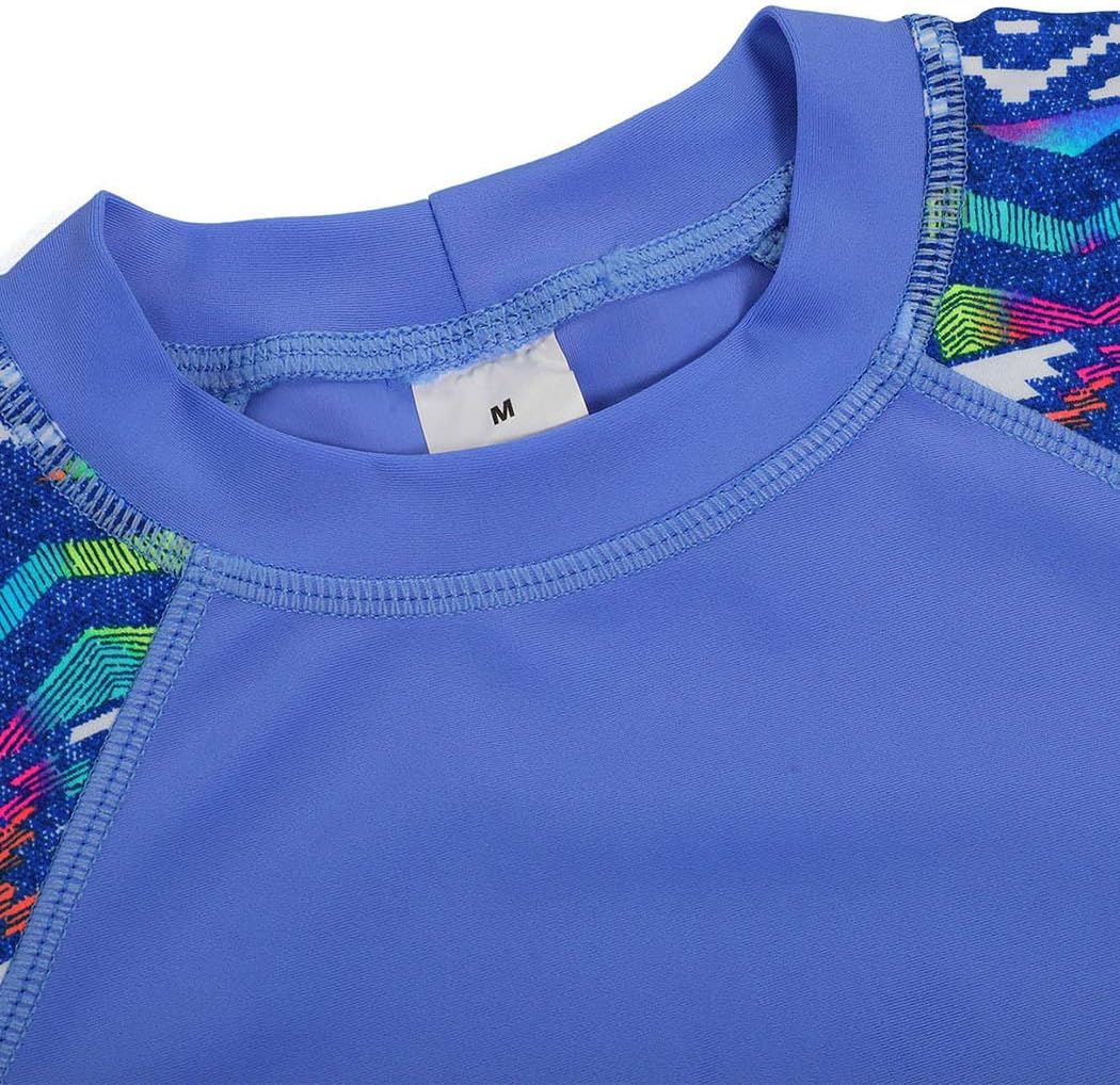 DUSISHIDAN Unisex Rash Guard Swimsuits Set Sun Protection UPF 50+ Swimsuit