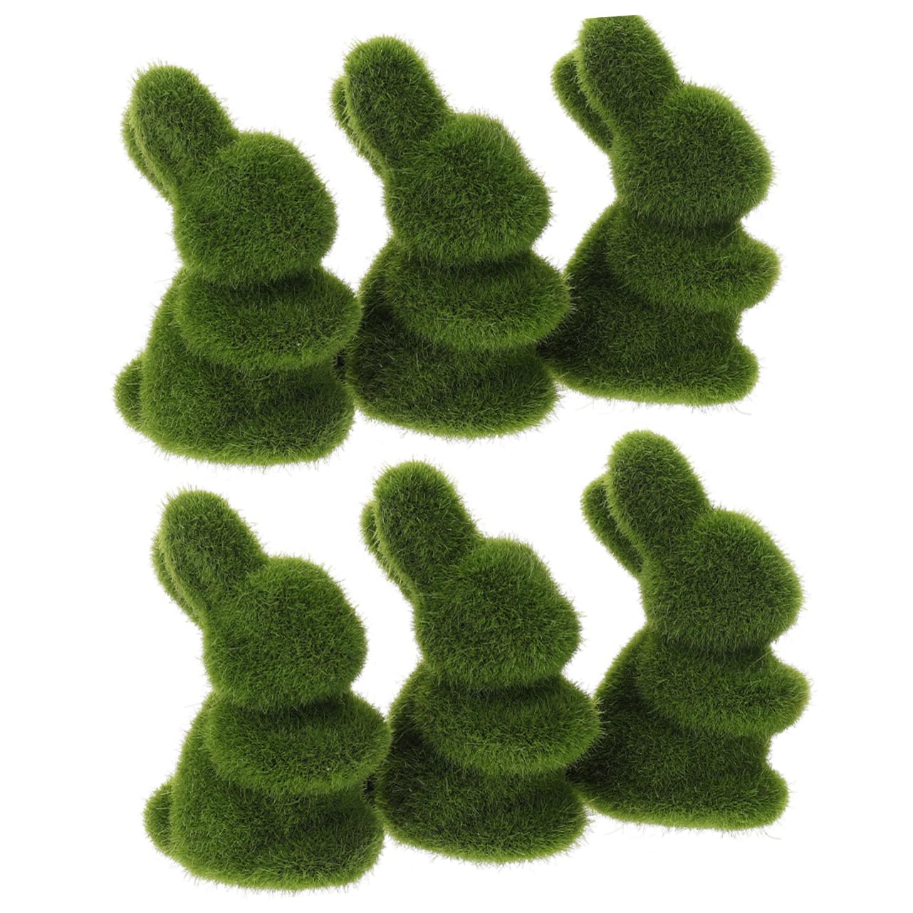 Abaodam STK Osterhase Kunstdekor Stehende Hasenfigur Für Dekoration Kaninchendekoration Zu Hause Tischdekoration Zu Ostern Gartendekorationen Künstliches Kaninchen Rasen Mini Füllstoff