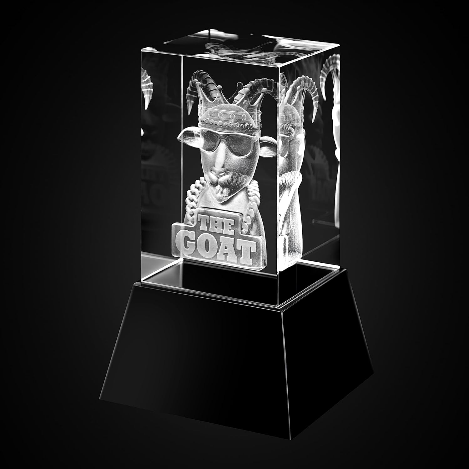 Goat Trophy Award – Funny Trophy for Adults, Crystal Goat Statue & Hypebeast Room Decor – Unique Awards and Trophies Gift for Brother, Boyfriend & Men Who Have Everything