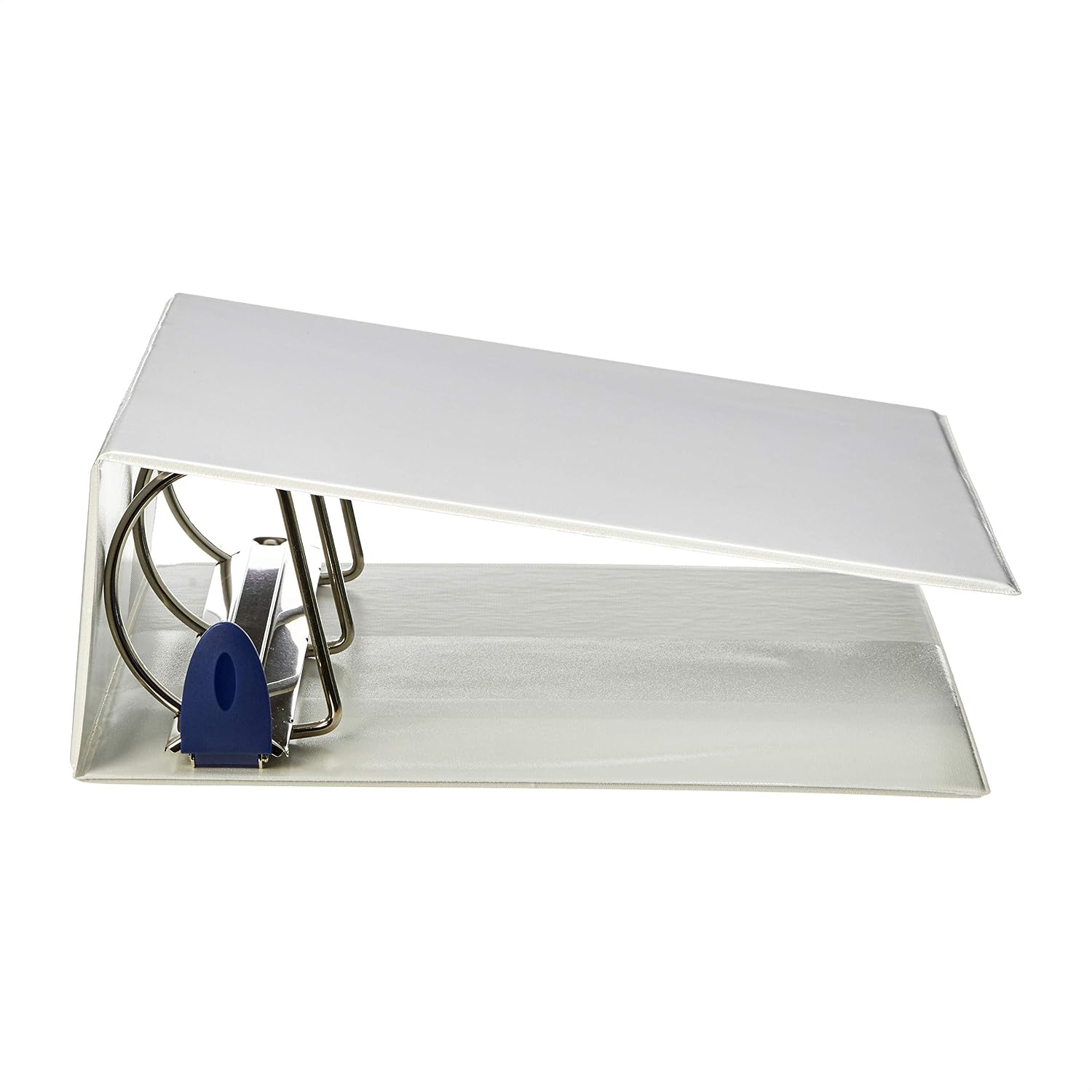Amazon Basics Heavy-Duty D-Ring Binder - 4 Inch, White, 2-Pack