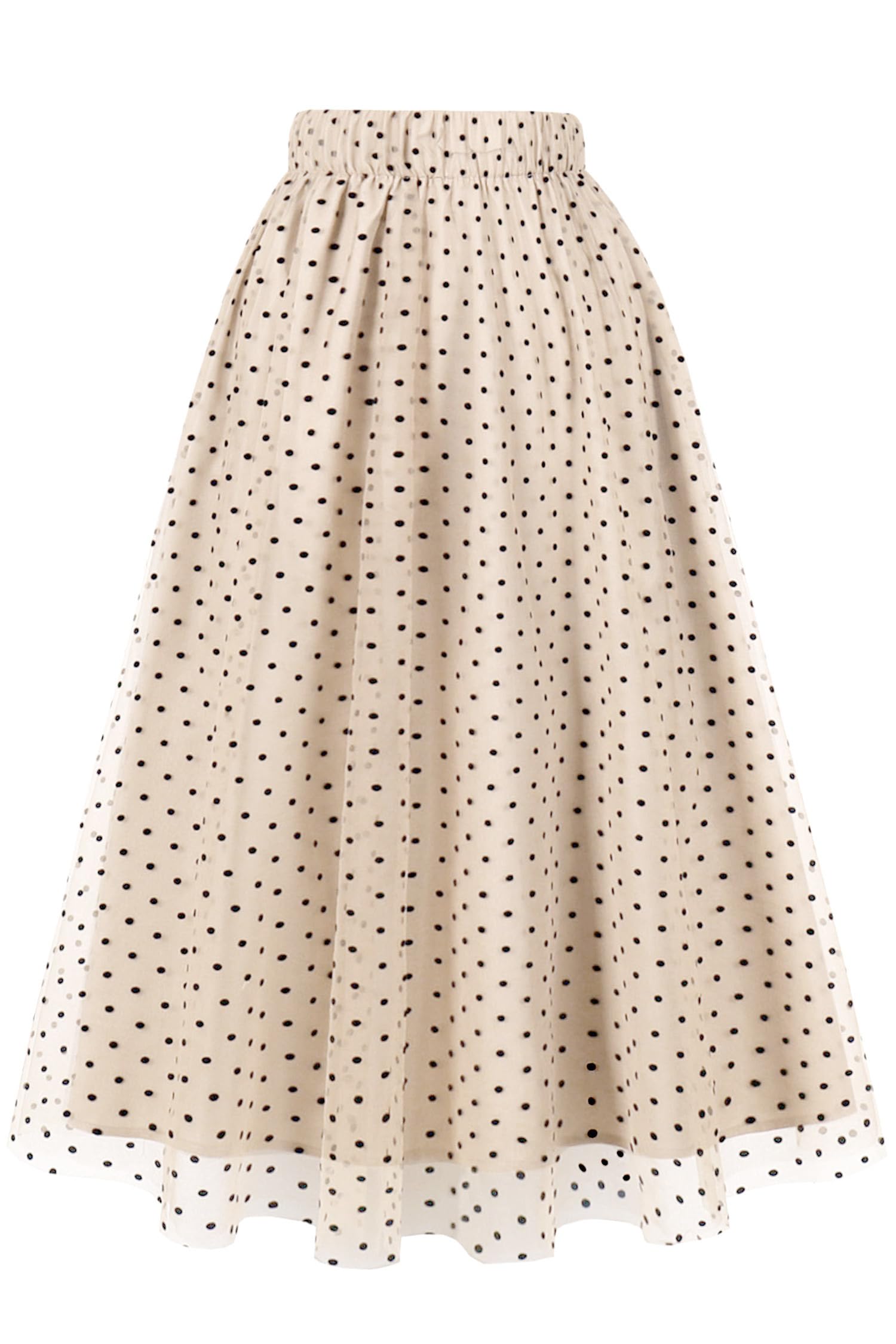 AXOE Donna Gonna Tulle Lunga Linea A Midi Elegante Elastico in Vita Alta Estiva Casual Ufficio