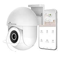 NIVIAN Telecamera WiFi Esterno 2K SUPERHD PTZ – Sorveglianza 360°