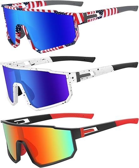 MVPTGRS Youth Baseball Sunglasses for Boys Girls Age 8-14 TR90 Frame Kids Sport Sunglasses for Softball Cycling Baseball Golf