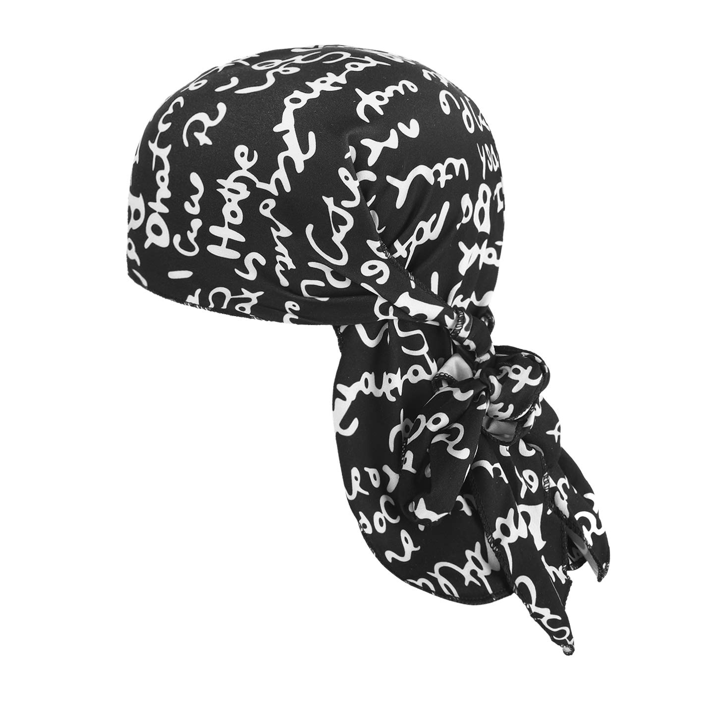 Men Women Skull Cap Doo Rag Beanie Cap Hat Head Wrap Pirate Hat Bandana