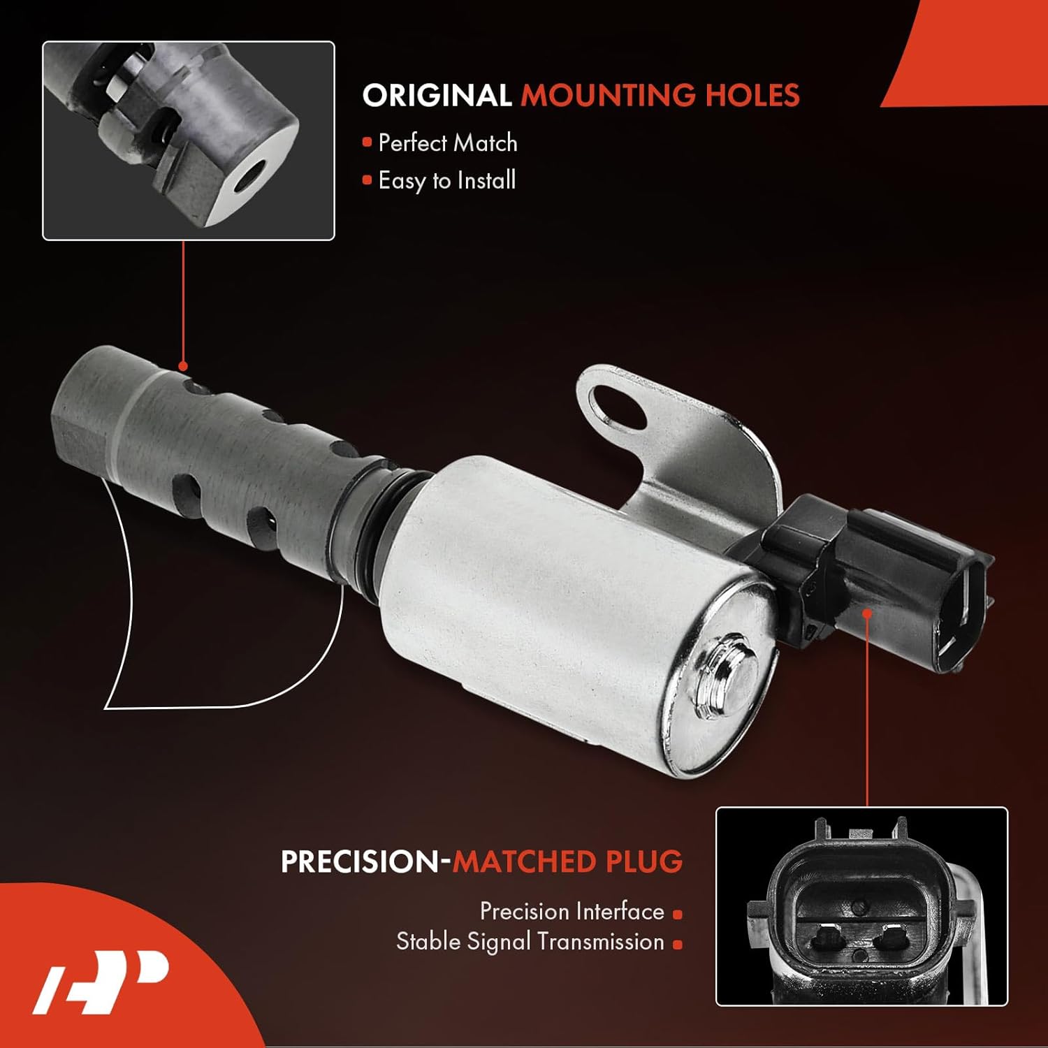 A-Premium Engine Variable Valve Timing (VVT) Solenoid Compatible with Subaru Outback, Legacy 2007-2009, Forester, Impreza 2006-2010, H4 2.5L, Replace# 10921-AA080, 10921AA080