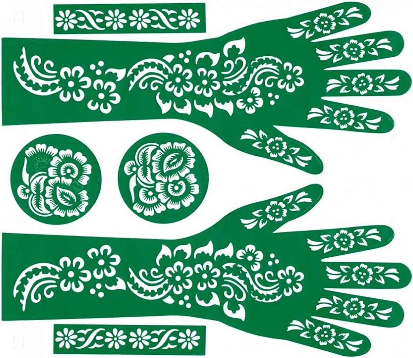 Floral Henna Tattoos Stickers 3