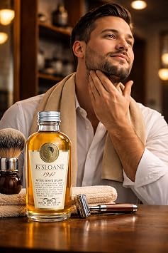 JS Sloane 1947 After Shave Splash for Men Classic Barbershop Aftershave, Refreshing & Toning Post Shave, Signature Masculine Scent, 4 oz