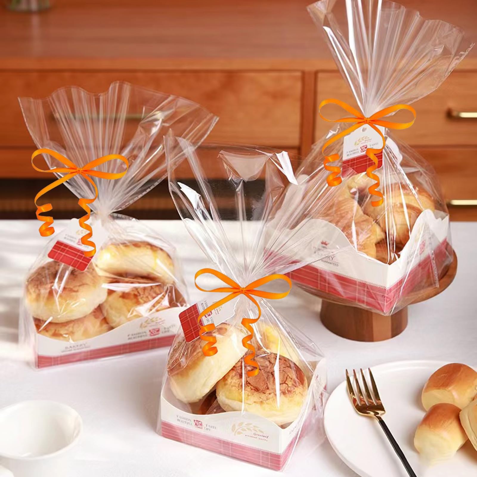 Ruban Orange De 454 M, 0,6 Cm à Friser Pour Emballage Cadeau, Ruban De Ballons, Anniversaire, Fête, Festival, Fleurs De Fleurs, Artisanat, Fête Prénatale