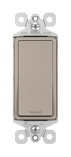 Vista 13 de Legrand Radiant TM874DBCC6 Interruptor de pared basculante de 15 amperios, interruptores de luz decorativa de 4 vías, bronce oscuro (1 unidad)