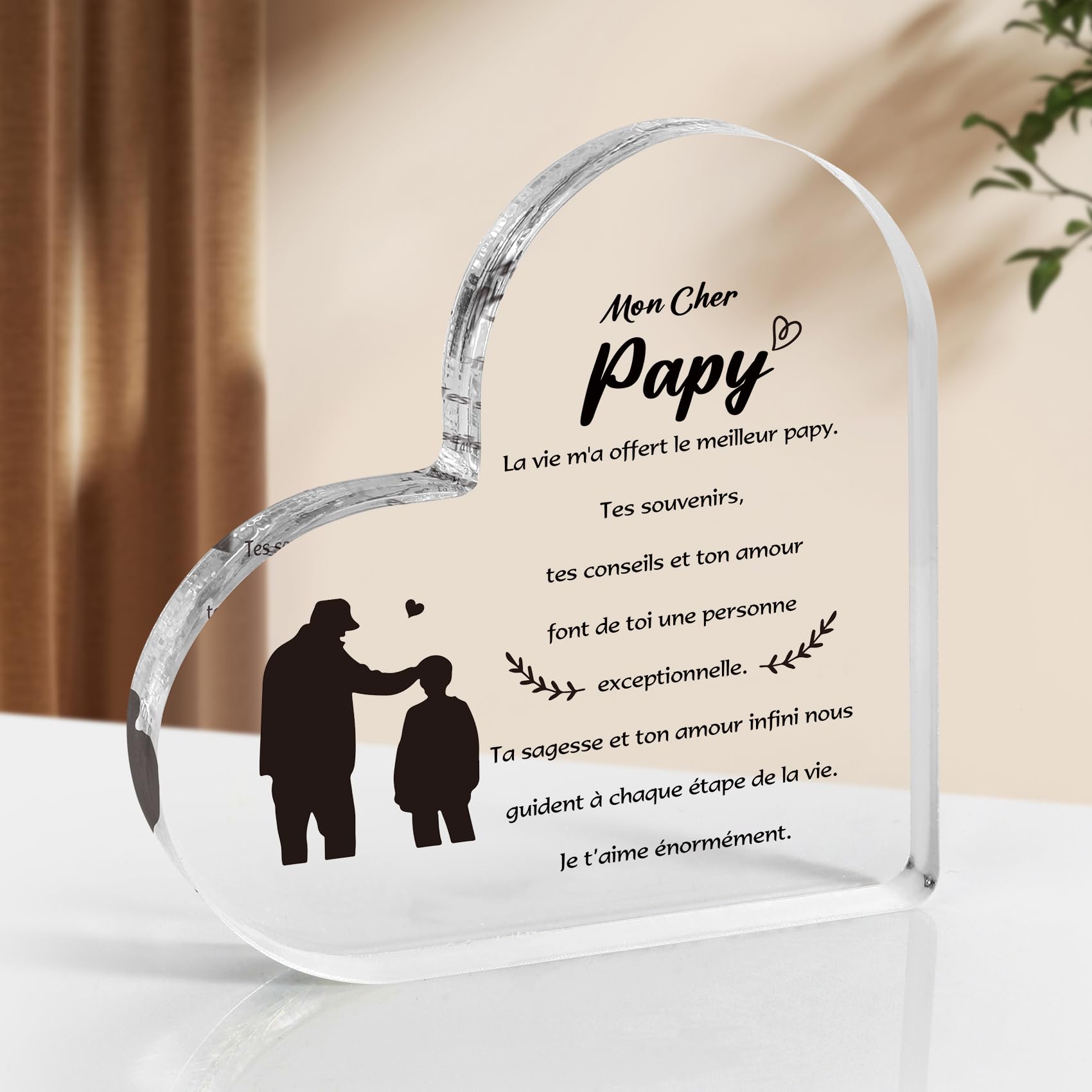 Décapsuleur Gravé Cadeau Pour Papy - Acier Inoxydable Et Bois - Pour Fête Des Grands-pères, Anniversaire 60 Ans - Original