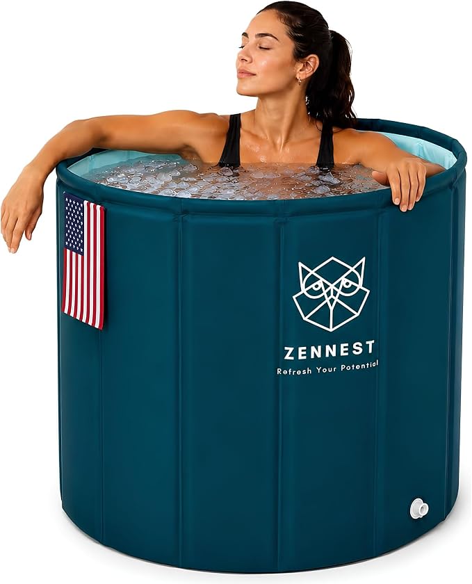 American Design Portable Bathtub for Adults, 6-Layer Foldable Soaking Tub