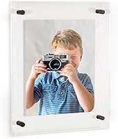 Vista 1 de ArtToFrames - Marco acrílico flotante para fotos de hasta 4x6 pulgadas (Marco completo es 8x10) con herrajes de montaje en pared de separación