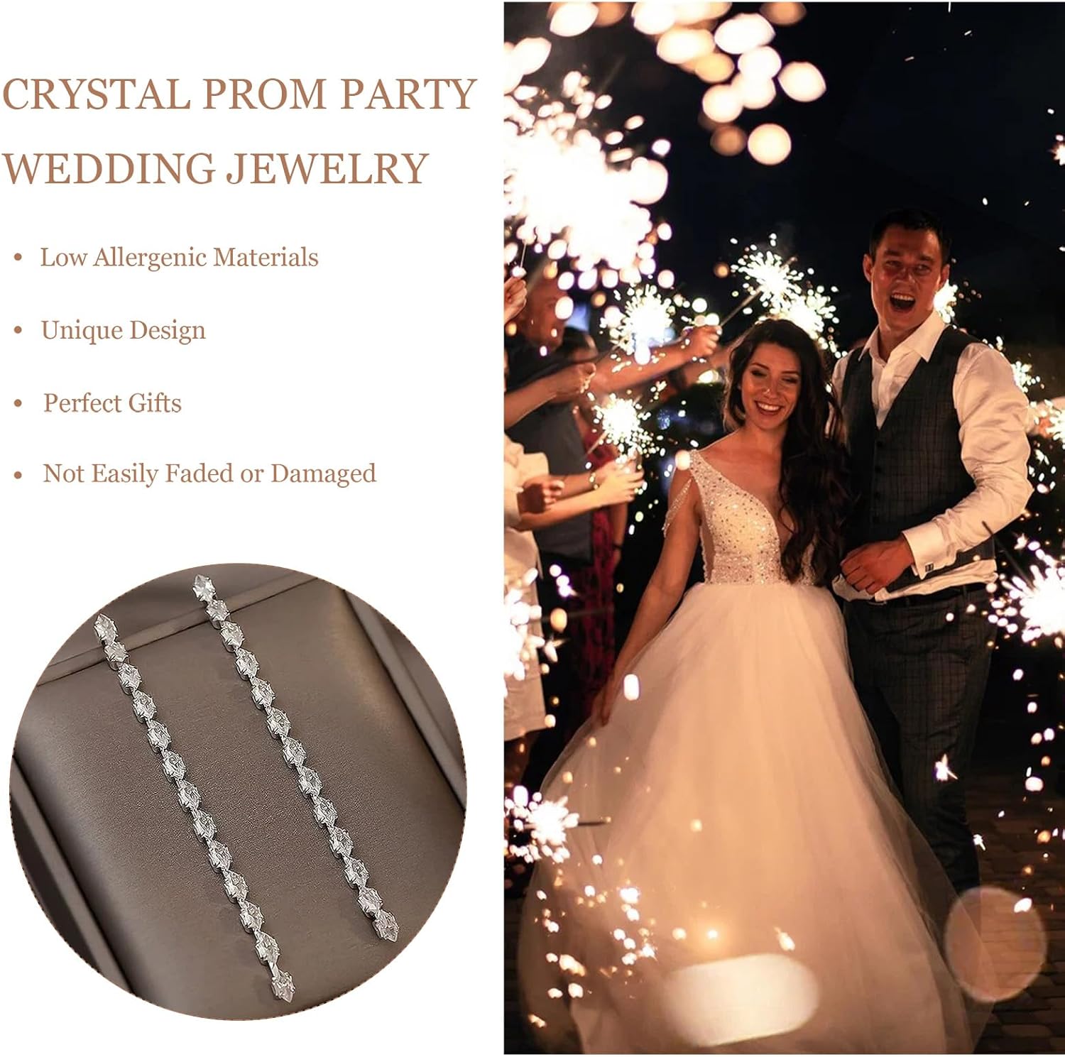 Silver Dangle Earrings for Women Cubic Zirconia Long Drop Earrings Prom Wedding Party Jewelry New Year Gifts - Image 4