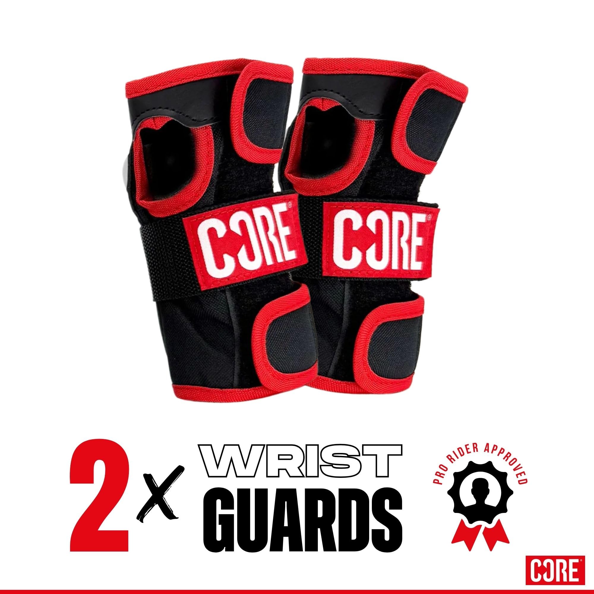 CORE Skate Pads 3-Pack (XS - Negro)