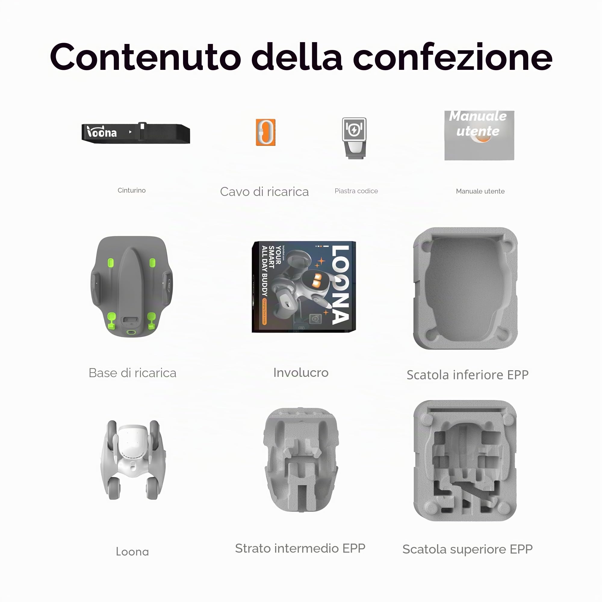 Loona: Your Adorably Intelligent Petbot - Chat GPT-4o abilitata con comando vocale e riconoscimento gestuale, regalo per ragazzi e ragazze 2024 - V20 - con dock di ricarica