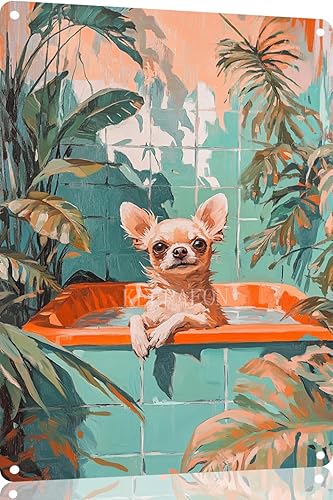 Miniatura 30 de Divertidos carteles de metal para decoración de baño y bañera, póster de metal retro para decoración de baño, bar, hogar, baño, decoración de pared,