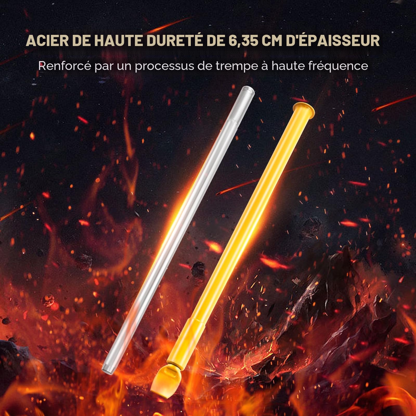 VEVOR Démonte-Pneu à Marteau Coulissant 117,5 cm Détalonneur de Pneu en Acier Léger et Portable Décolle Pneu Manuel pour Décoller Facilement Le Pneu de la Jante sans Dommage Voiture Atelier Garage