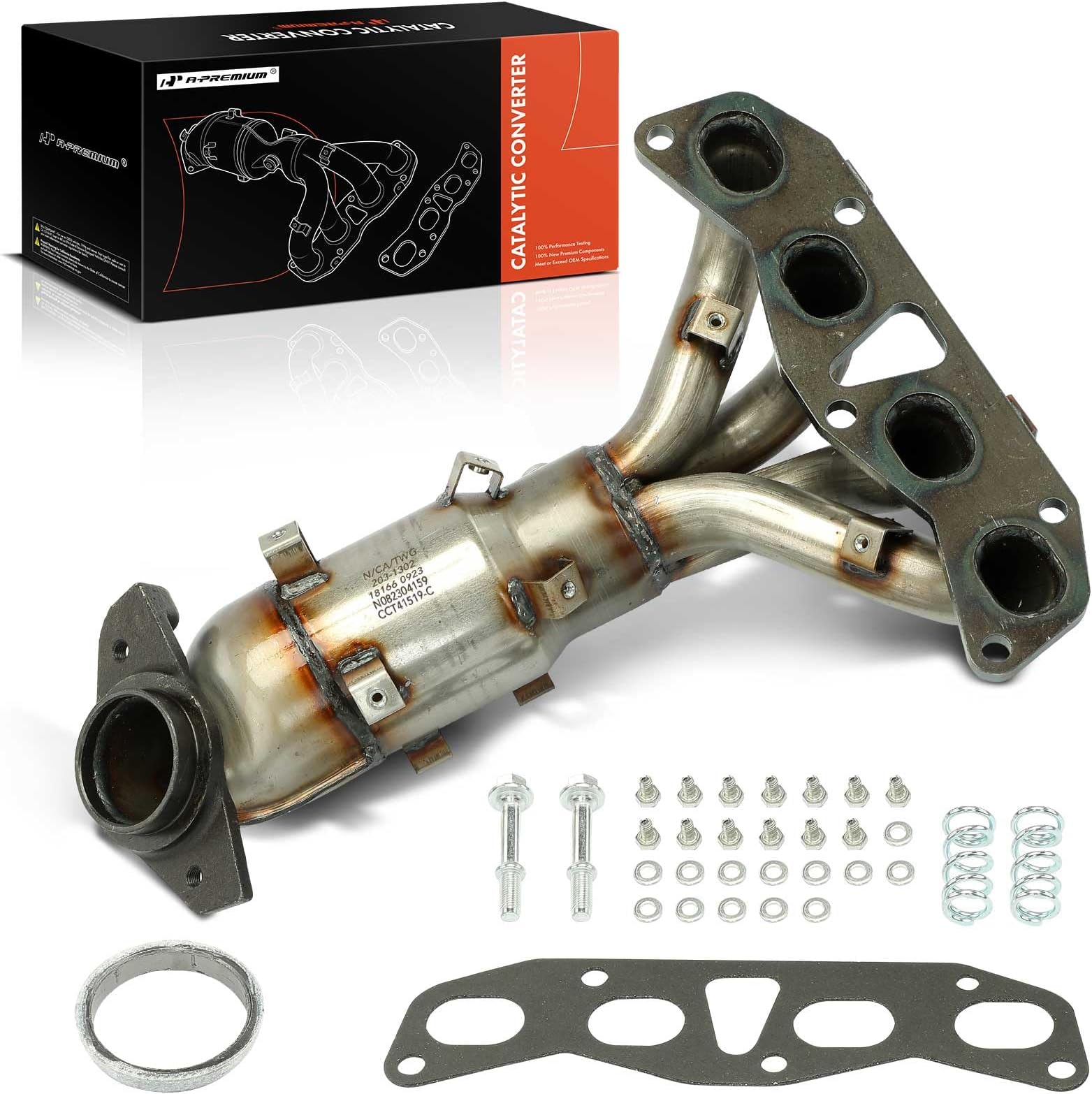 Front + Rear 2002 - 2006 Toyota Camry 2.4L Exhaust Catalytic Converter Highflow - Foto 6