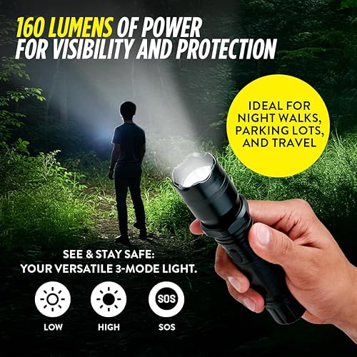 Miniatura 4 de Guard Dog Security Pistola de aturdimiento táctica 2 en 1 con linterna LED, pistola aturdidora táctica recargable para hombres, mujeres,