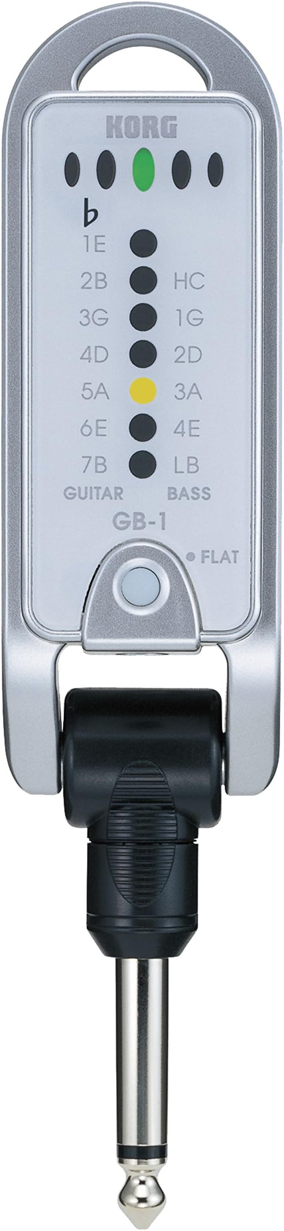 Korg PITCHJACK-WH Plug-In Jack Tuner for Guitar and Bass - White