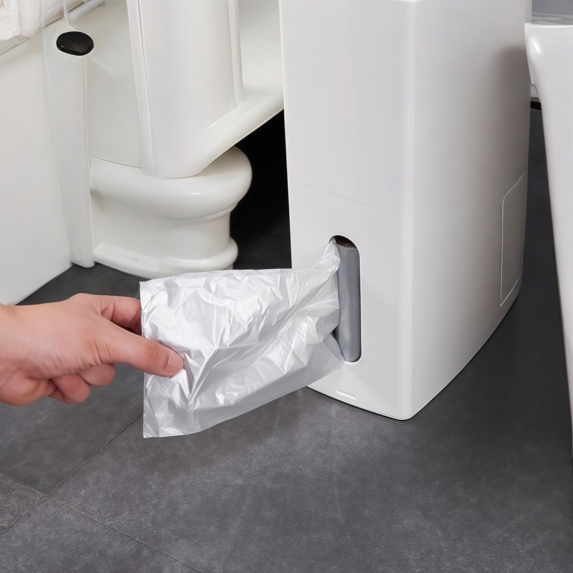 Odpady z tworzywa sztucznego puszki szczotka toaletowa Zestaw Łazienka na śmieci koszary kosze odpadowe Home Prysznic WC WC Akcesoria