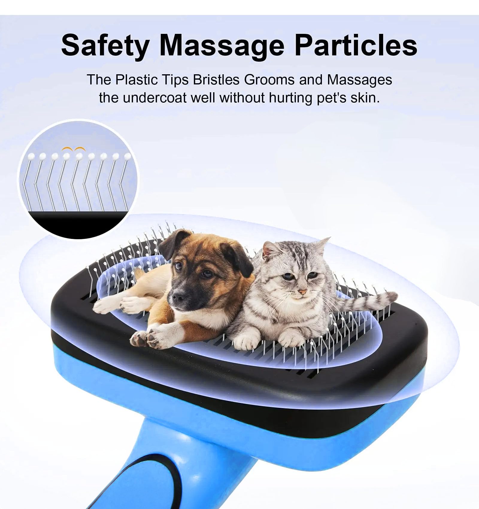 H&A PETCARE® Self-Cleaning Slicker Dog Brush And Cat Brush, Perfect for Short Haired Cats Long Haired Cats - Image 4