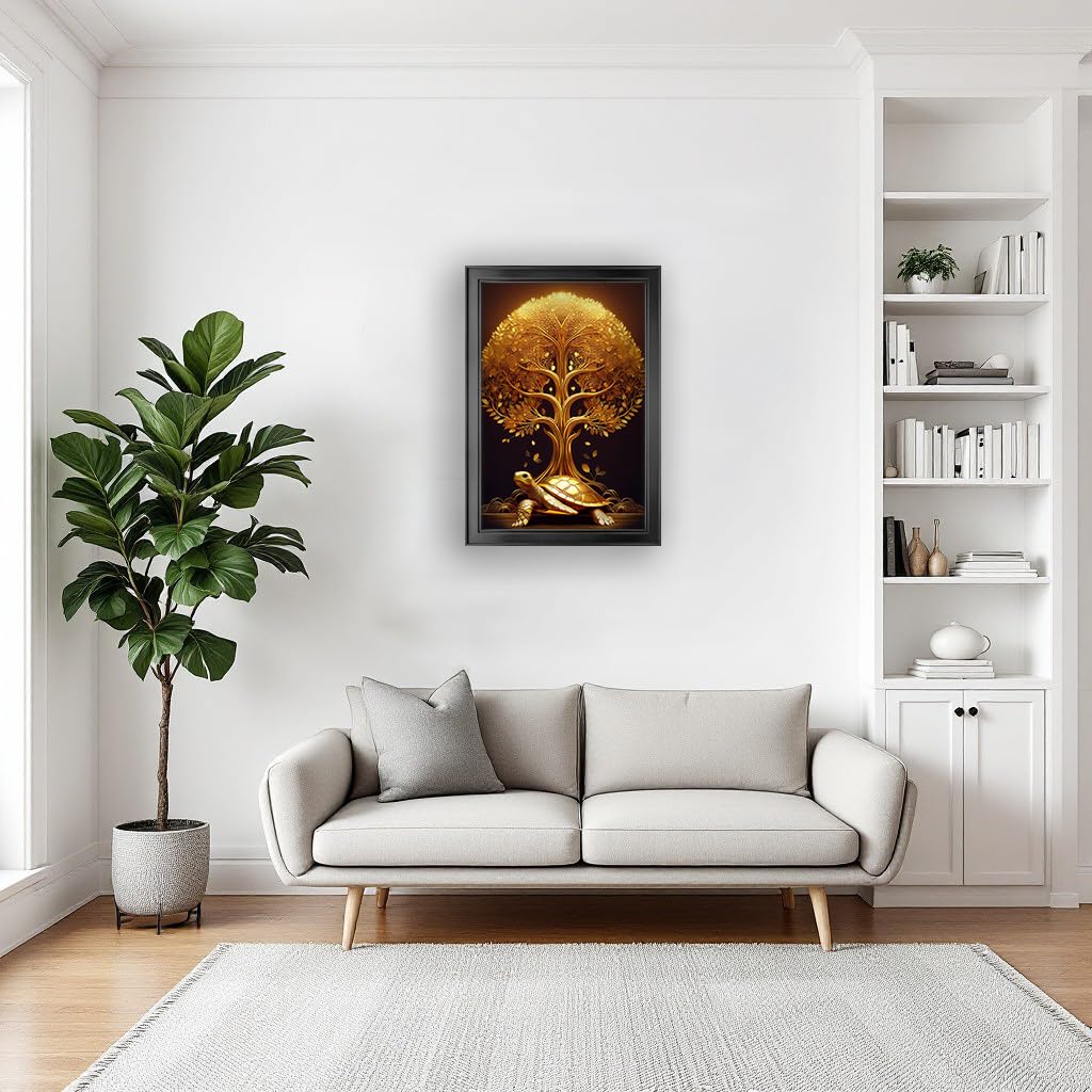 Vastu Money Tree Wall Painting - Bring Good Fortune -5