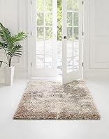 Vista 12 de Rugs.com Soft Touch Shag Collection - Alfombra de pasillo de 6 pies, color gris humo, perfecta para pasillos y entradas
