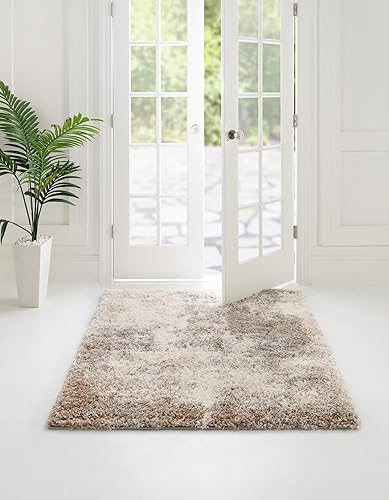 Miniatura 12 de Rugs.com Soft Touch Shag Collection - Alfombra de pasillo de 6 pies, color gris humo, perfecta para pasillos y entradas