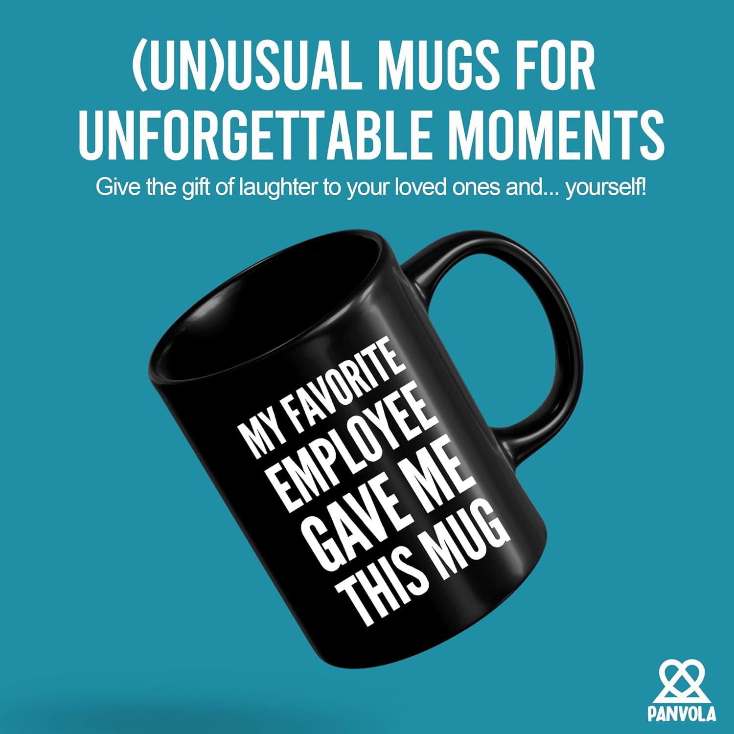 Panvola My Favorite Employee Gave Me This Mug Funny Boss Gifts from Employees Coworker Gifts To Employer Novelty Drinkware Ceramic Mug (11 oz, Black) - Image 2