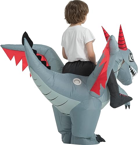 Miniatura 5 de Disfraz de dragón inflable, disfraces inflables para niños, disfraz de dinosaurio inflable, disfraces de Halloween para niñasniños
