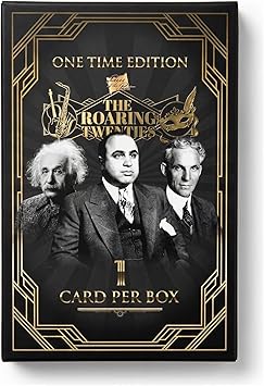 Pieces of the Past Roaring 20s One Time Edition Single Box Trading Cards 1 Relic Card, 100 Unique Relic Checklist, Authentic Historical Documents and Handwriting from the 1920s Era