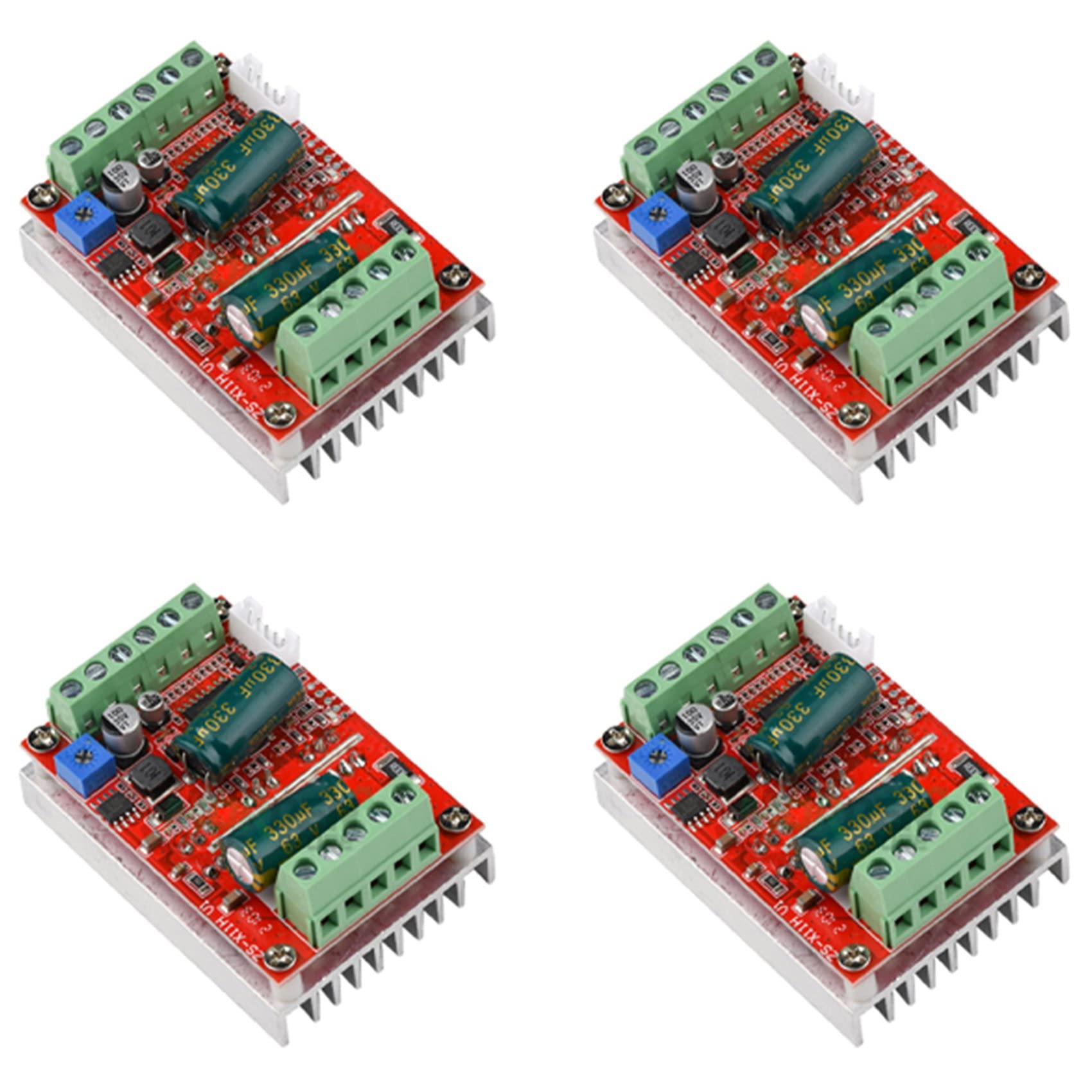 Jnchdghwa As Shown 4X Dc 6-60V 400W Bldc Three Phase Dc Brushless Motor Controller Pwm Hall Motor Control Driver Board 12V 48V