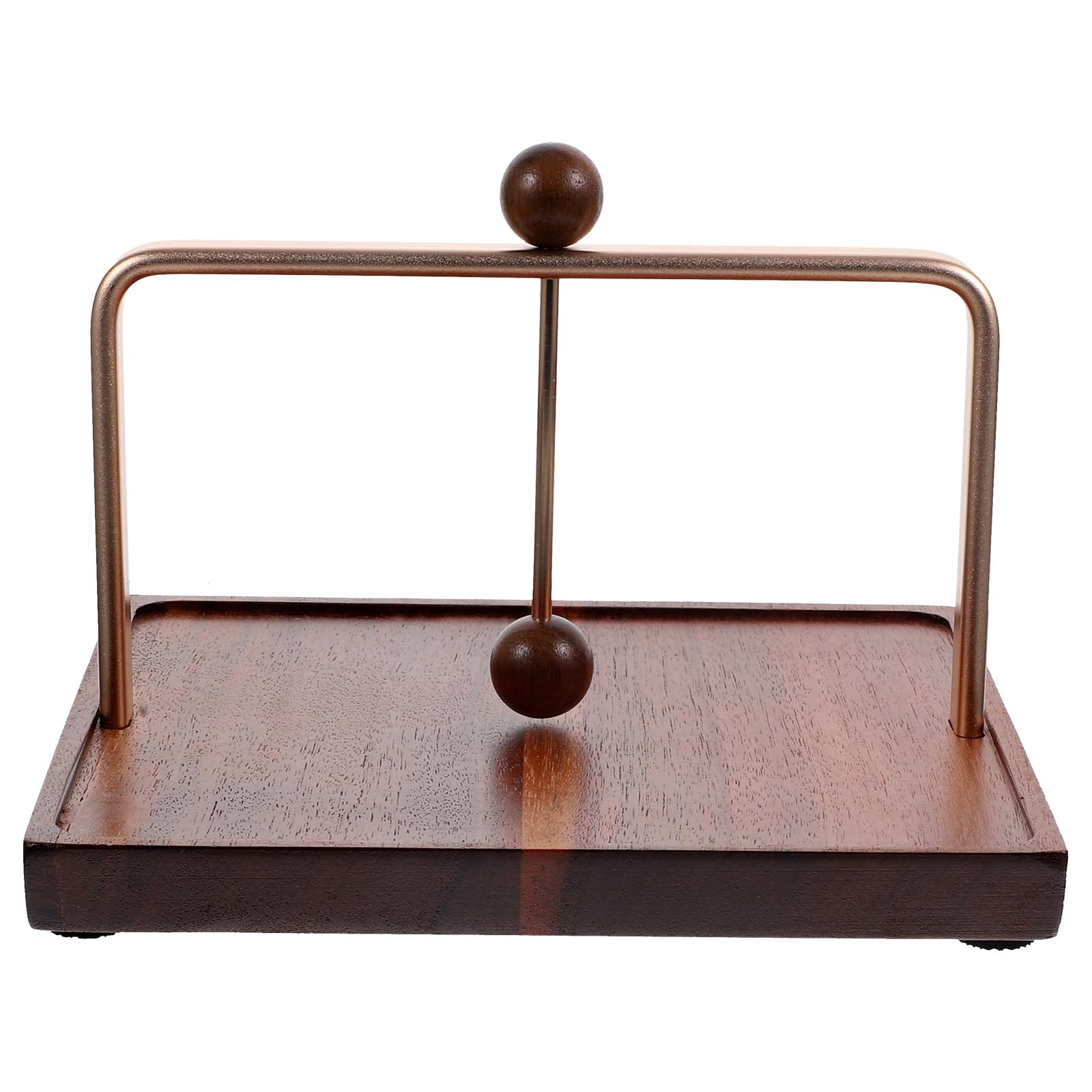 Servilletero de Escritorio Vintage de Madera y Hierro Gran Capacidad, Diseño Cuadrado Elegante y Resistente, Adecuado para Cafés y Cocina