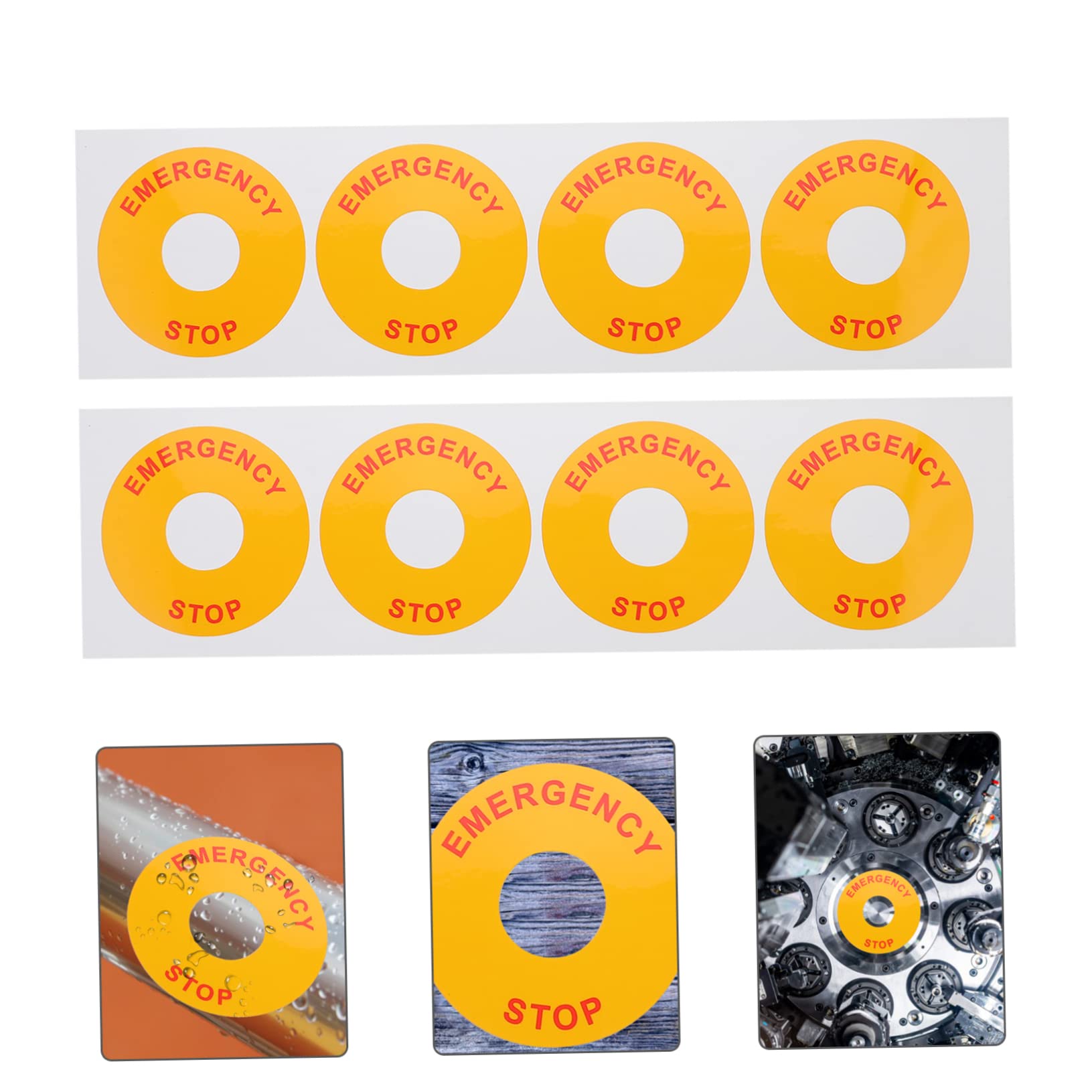 ⚠️8/10～8/25発送不可⚠️ Amazon.co.jp: Healvian 8個 非常停止警報 設備非常停止サイン