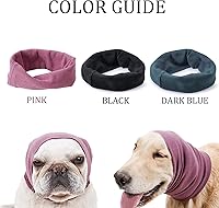 Vista 5 de Cubiertas silenciosas para los oídos para perros, para protección de oídos, orejeras calmantes para perros/gatos, capucha para aliviar la ansiedad