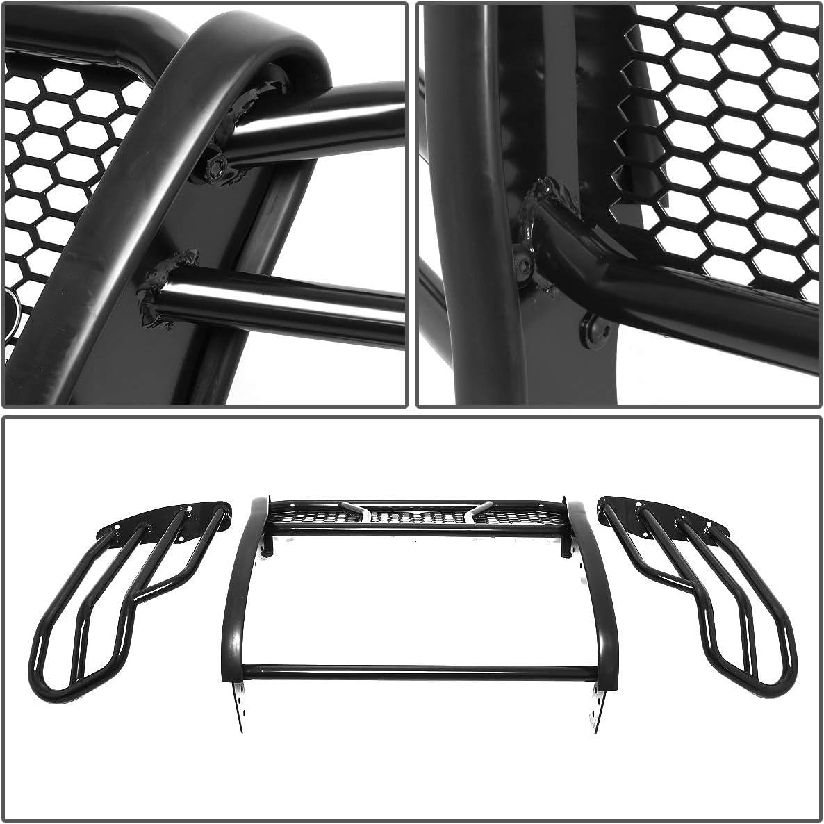J2 Engineering J2-GG-014 Heavy Duty Honeycomb Mesh Front Bumper Guard Replacement For 05-15 Tacoma