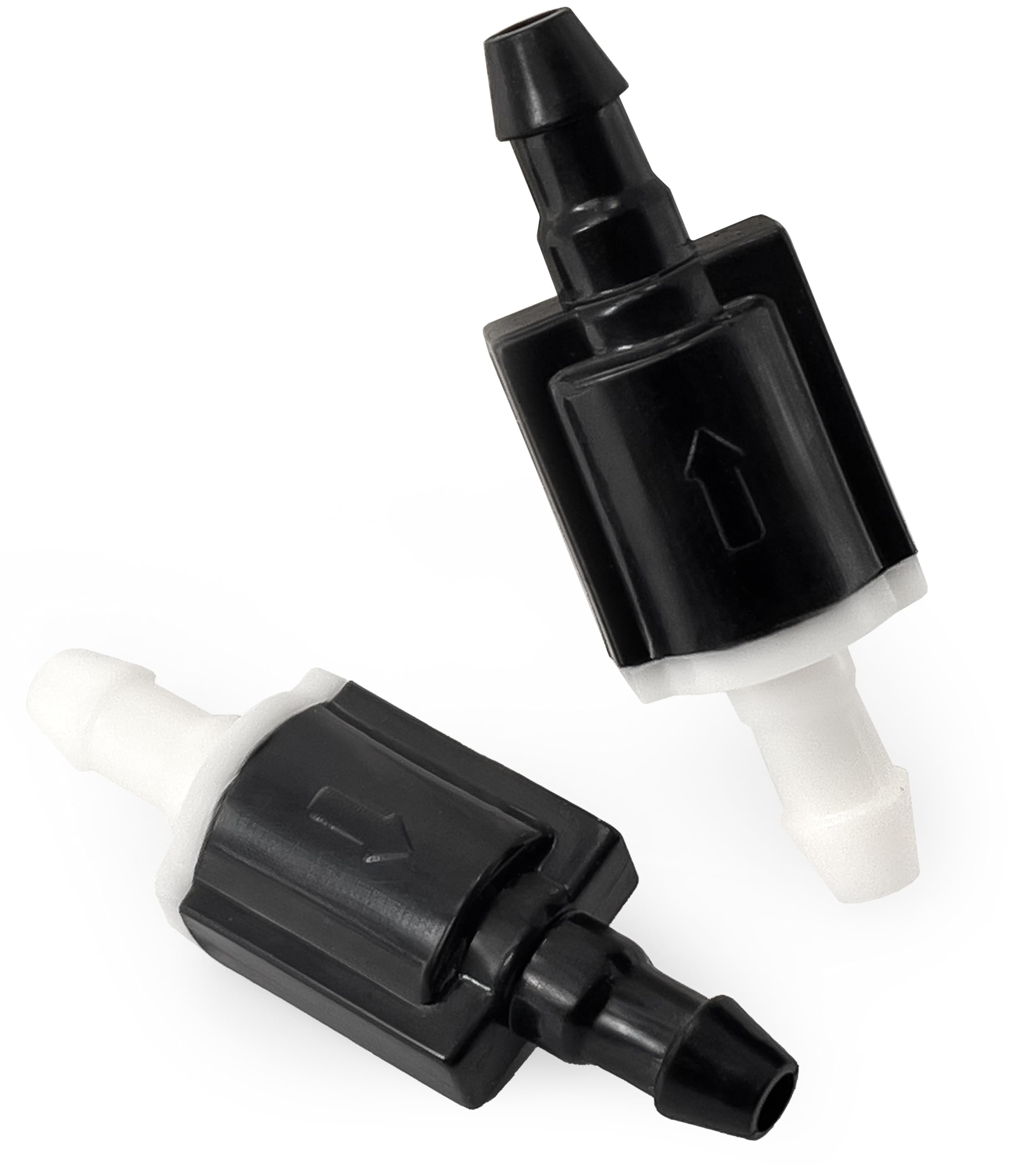 Universal 2pcs Check Valves front windshield washer nozzles for Toyota, Lexus, Nissan and other brands – Windshield wiper jet check valves replacement accessories & repair kit by Click&Fit