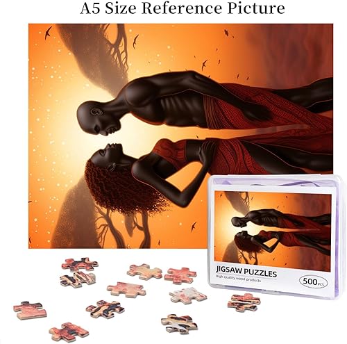 Miniatura 6 de Rompecabezas de 500 piezas de madera para amantes africanos de madera para mujeres y hombres, rompecabezas de arte de bricolaje, juego de ocio,
