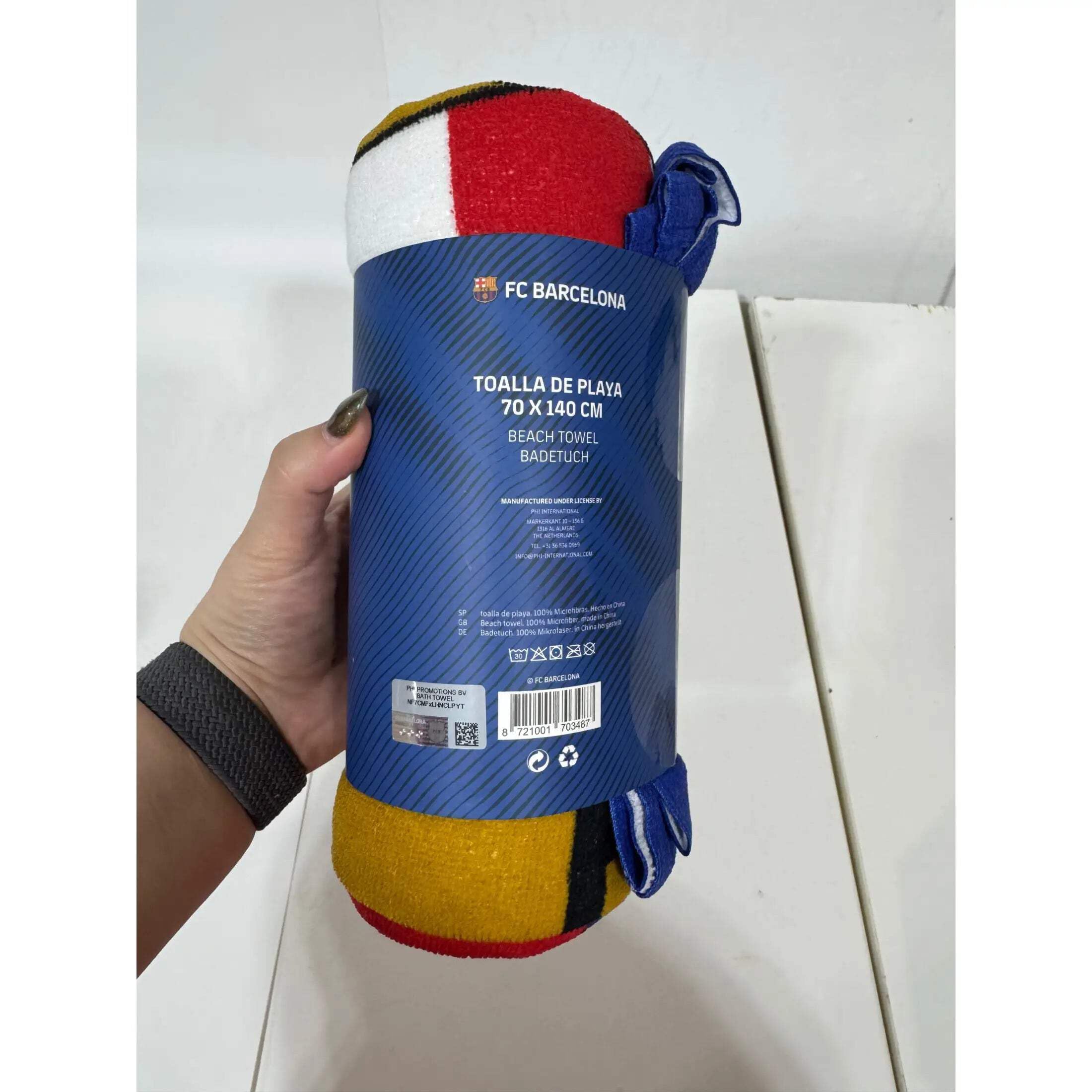 Serviette de Plage FC Barcelone 70 x 140 cm