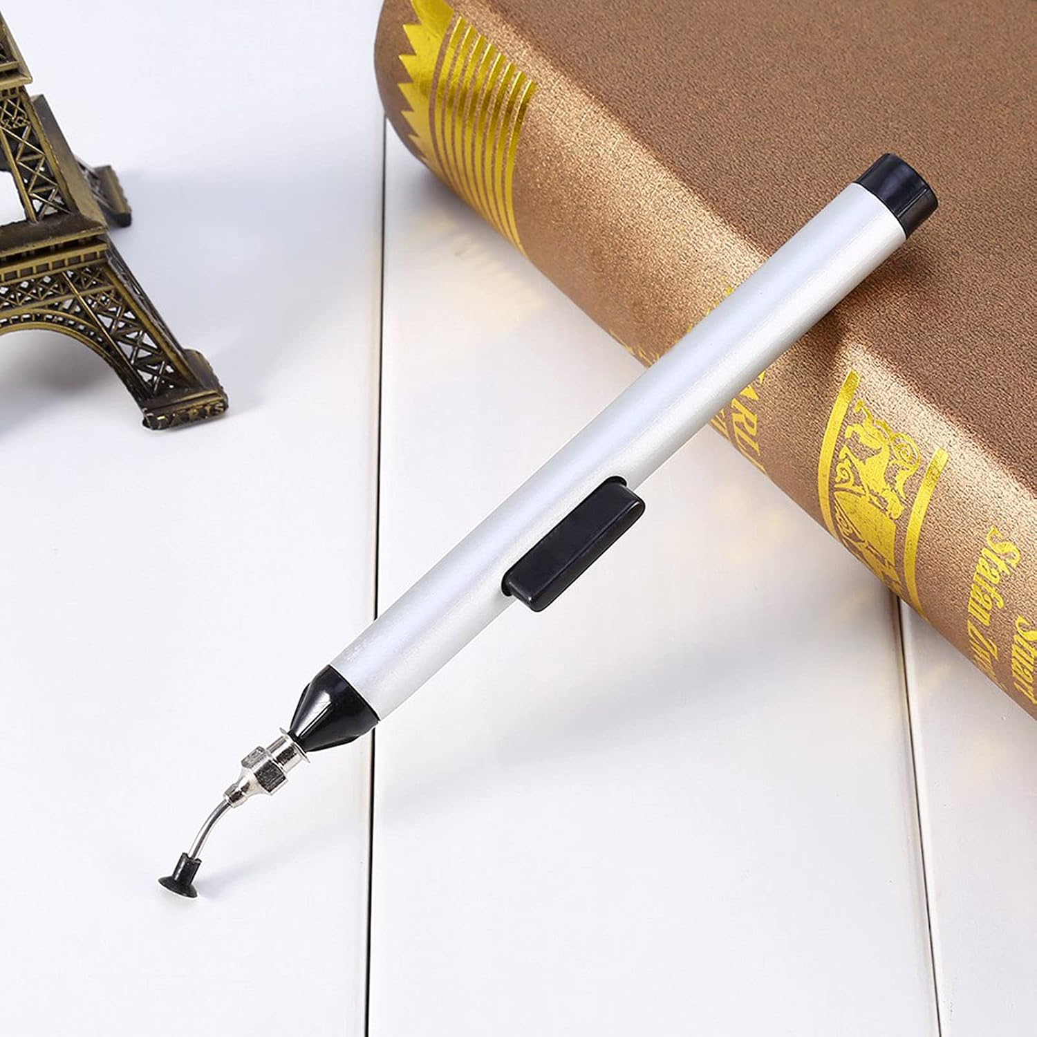 Solder Desoldering Pump Vacuum Suction Pen Tool for Precision Solder Removal Air Compressor Compatible Essential Electronics Repair Maintenance Accessory Des