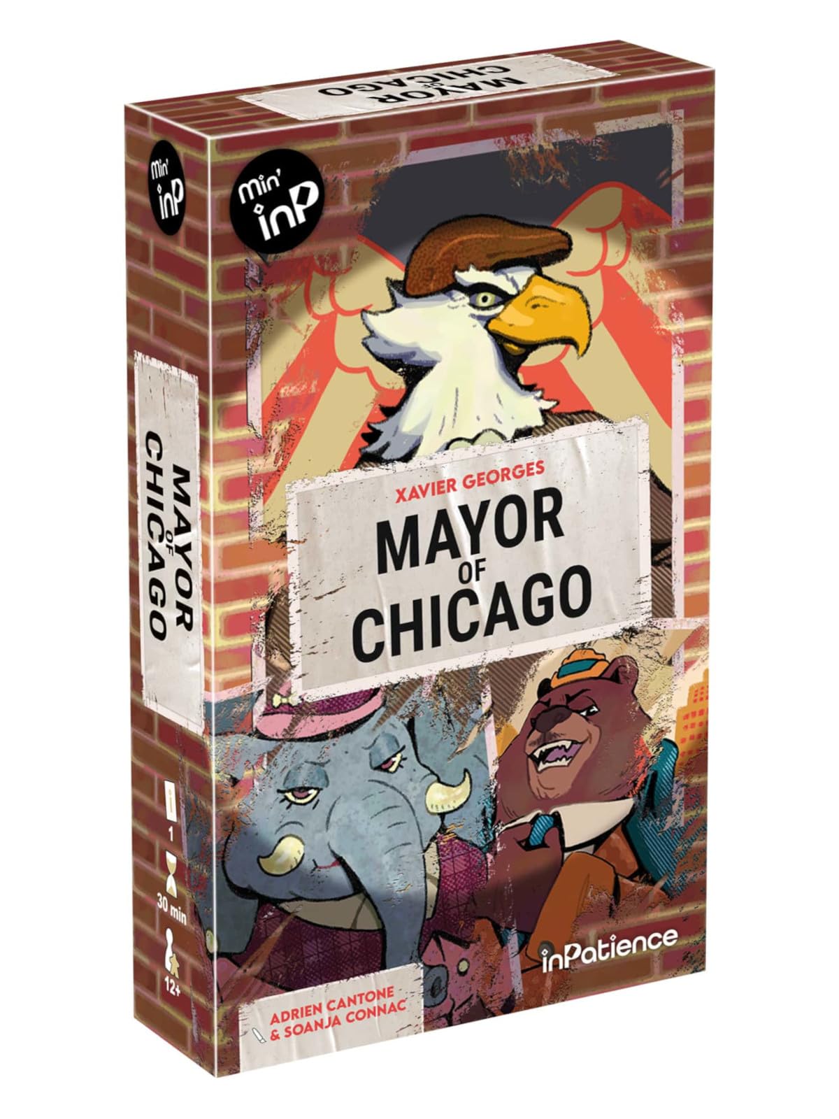 inPatience | Mayor of Chicago | Card Game | Ages 12+ | 1 Players | 30+ Minutes Playing Time
